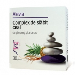 Complex de slabit ceai cu ginseng si ananas 30 doze